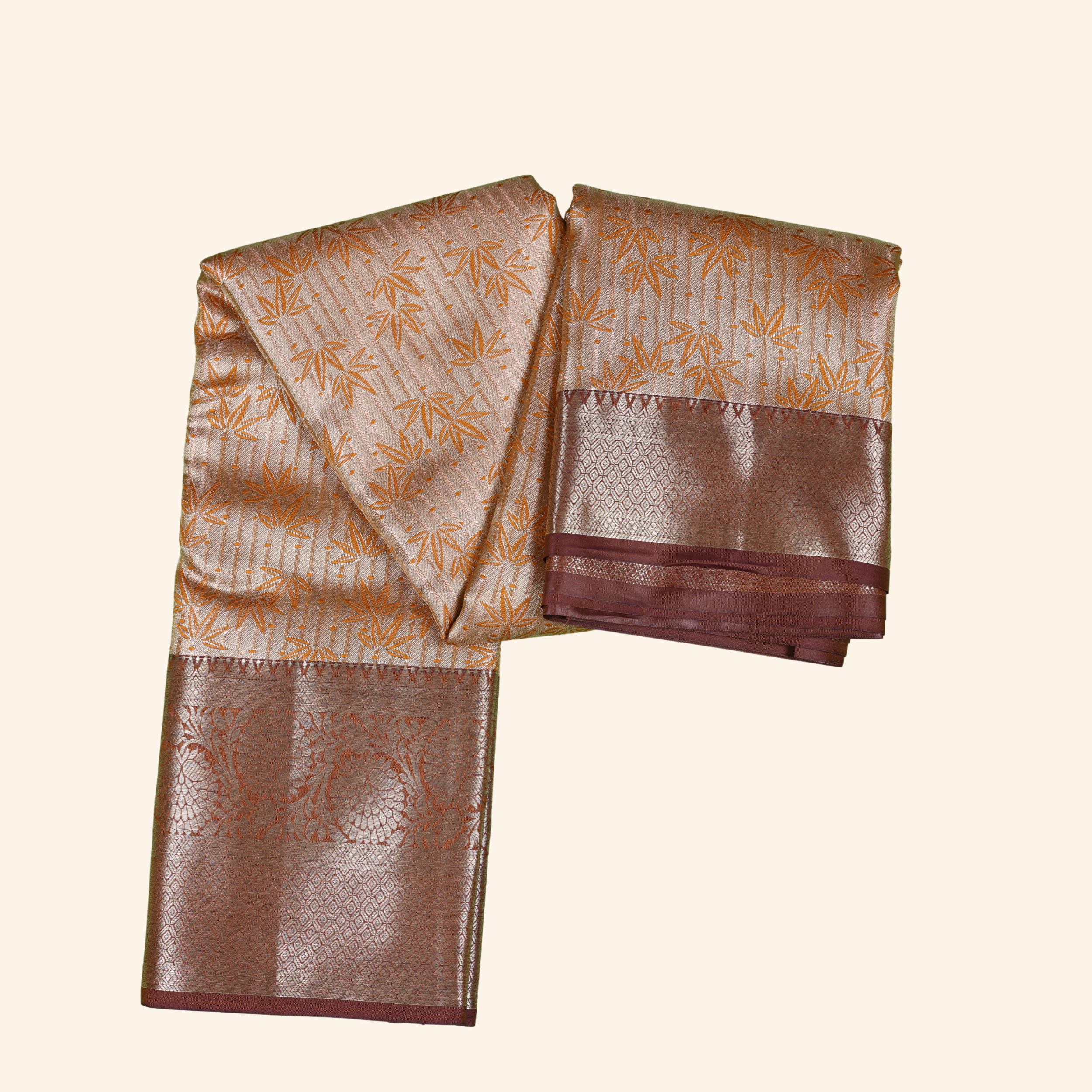 1 Gold Kanchipuram Saree - Image 1