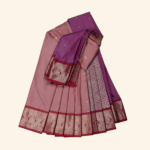 Peach Semi Kuppadam Pattu Saree