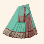 Mint Green Semi Kuppadam Saree