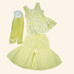 Girls Yellow Palazzo Set