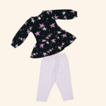Girls Black and Pink Hosiery 2Piece set