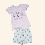 Girls Pink and Ash Hosiery 2piece set