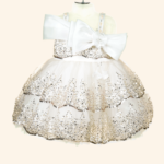 Girls White Short Frock