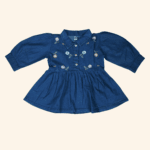 Girls Blue Denim Top