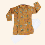 Boys Mustard Yellow Kurta Pyjama