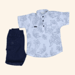 Boys White Baba Suit