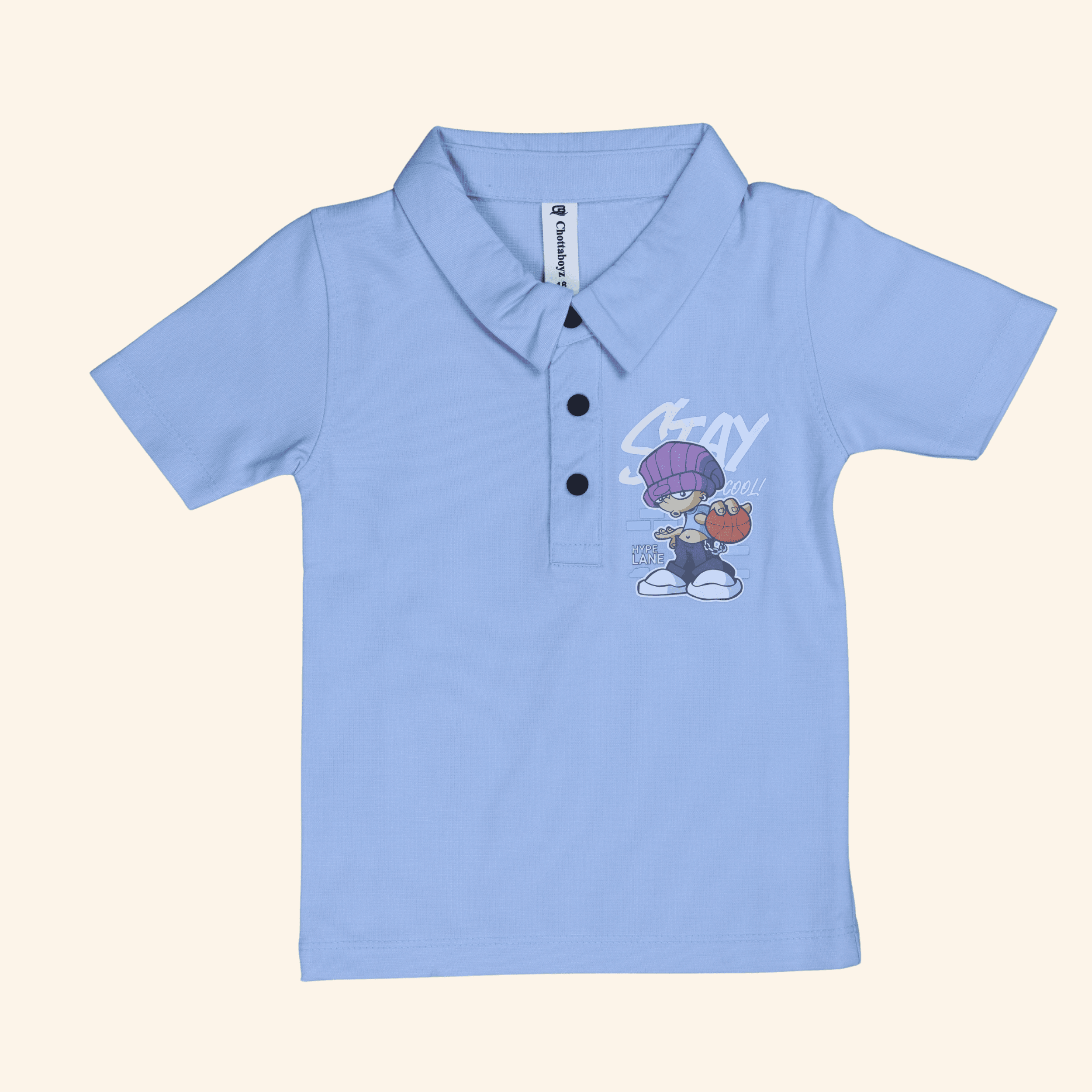 1 Boys Sky Blue T-Shirt - Image 1