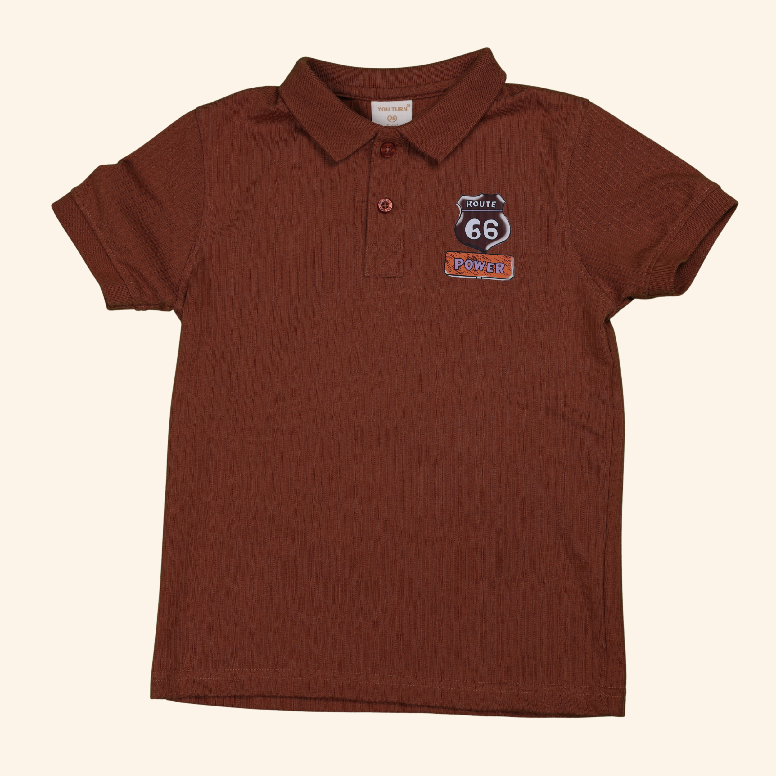 1 Boys Brown T-Shirt - Image 1