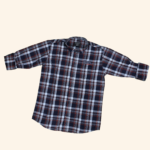Boys Blue Checks Shirt - Image 4