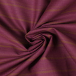 Maroon Cotton Striped Shirt Fabric - Image 2