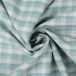 Green Checkered Cotton Shirt Fabric - Image 2