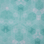 Green Linen Geometric Printed Shirt Fabric - Image 3