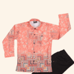 Coral Peach Boys Full Suit 2piece - Image 2