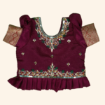 Girls Maroon Crop Top - Image 2