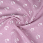 Linen Club Pink Floral Printed Shirt Fabric - Image 2