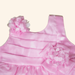 Girls Pink Short Frock - Image 2