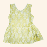 Girls Yellow Palazzo Set - Image 2