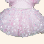 Girls Pink Short Frock - Image 2