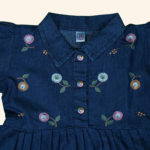 Girls Blue Denim Top - Image 3