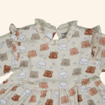 Girls Cream Frock - Image 2