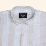 Boys Beige Printed Shirt - Image 2