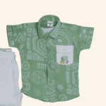 Boys Green Baba Suit - Image 2