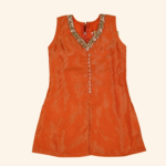 Girls Orange Palazzo Set - Image 2