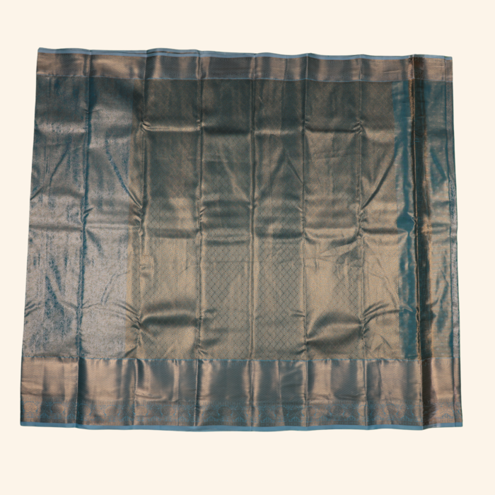 Blue Kanchipuram  Saree - Image 3