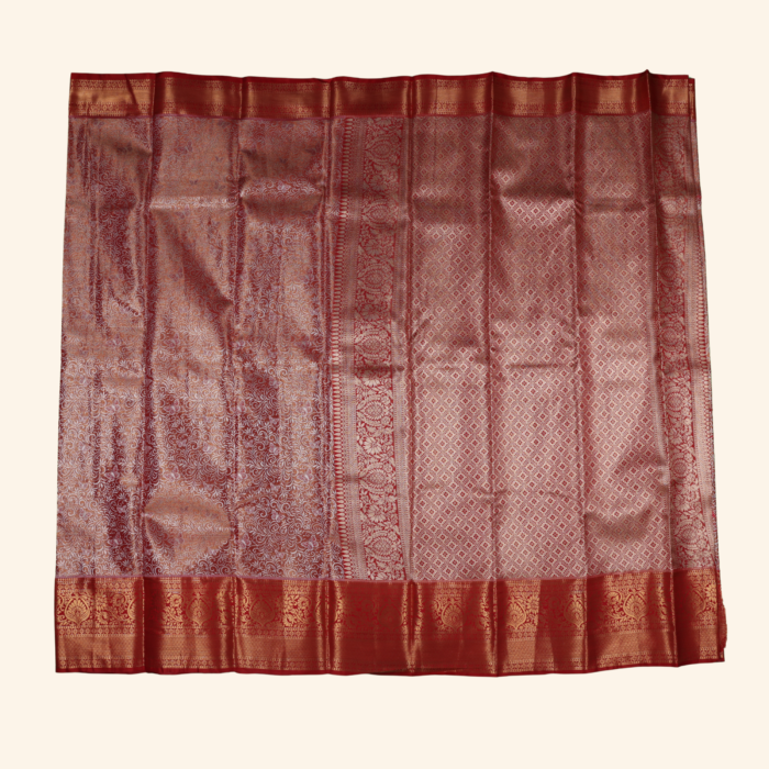 Red Kanchipuram  Saree - Image 3