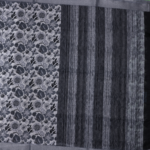 Black and White Lenin Fancy Saree - Image 3