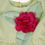 Girls Yellow Cotton Frock - Image 4