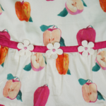 Girls Cream Cotton Frock - Image 4