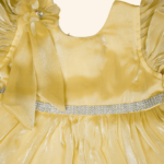 Girls Yellow Short Frock - Image 3