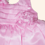 Girls Pink Short Frock - Image 3
