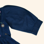 Girls Blue Denim Top - Image 2