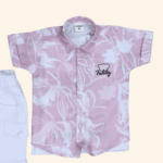 Boys Pink Baba Suit - Image 3
