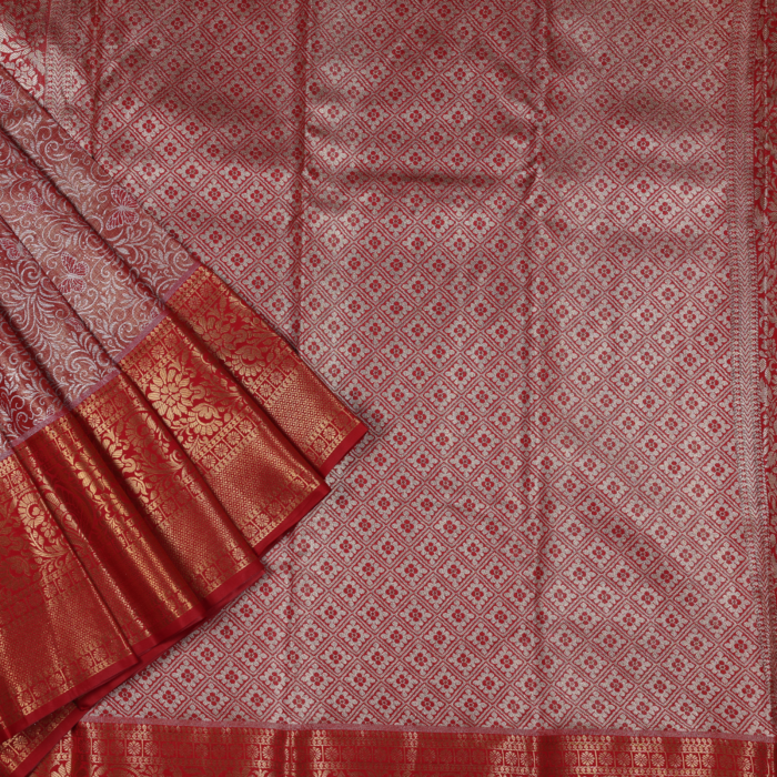 Red Kanchipuram  Saree - Image 2
