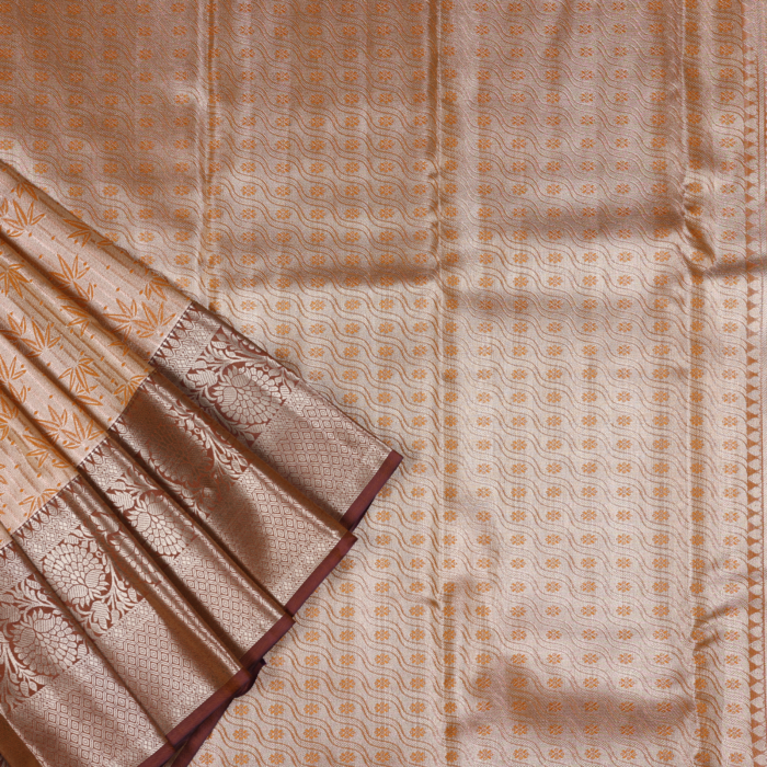 Gold Kanchipuram Saree - Image 2