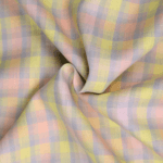 Multi Colour Checkered Linen Shirt Fabric - Image 2