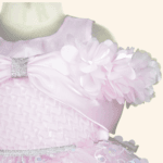 Girls Pink Short Frock - Image 4