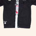 Boys Black Jacket with Matching T-Shirt - Image 4