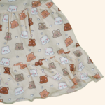 Girls Cream Frock - Image 4