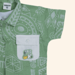 Boys Green Baba Suit - Image 5
