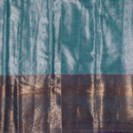 Teal Blue Kanchipuram Pattu Saree - Image 4