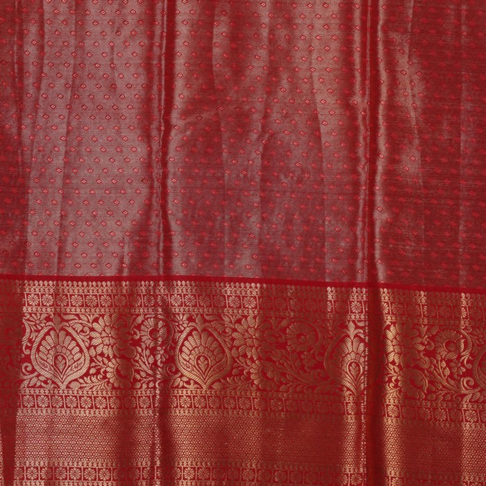 Red Kanchipuram  Saree - Image 4