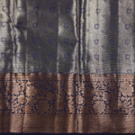 Blue Kanchipuram Saree - Image 4