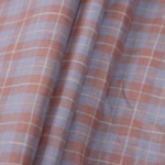 Linen Grey Checkered Shirt Fabric