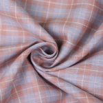 Linen Grey Checkered Shirt Fabric - Image 2