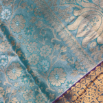 Teal Blue Kanchipuram Pattu Saree - Image 5