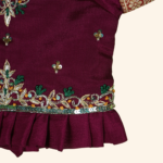 Girls Maroon Crop Top - Image 5